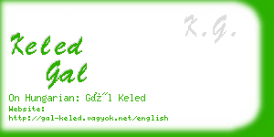 keled gal business card